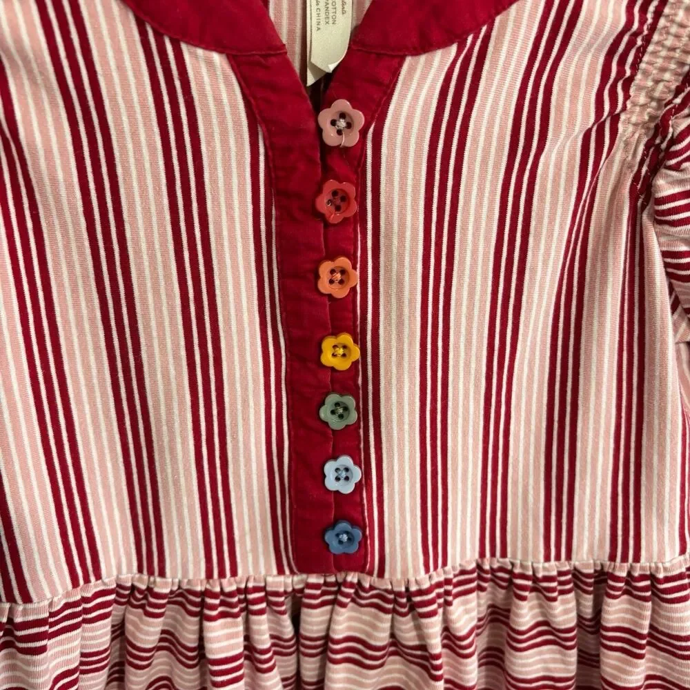 Matilda Jane Girls Heart to Heart Bookworm Knit Lap Dress Pink Red Size 8